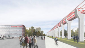 Le train du futur Hyperloop en phase de test Image : agence francois leclercq