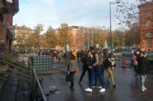 Les lycéens dans la rue ce lundi 3 décembre Photo : Toulouse Infos